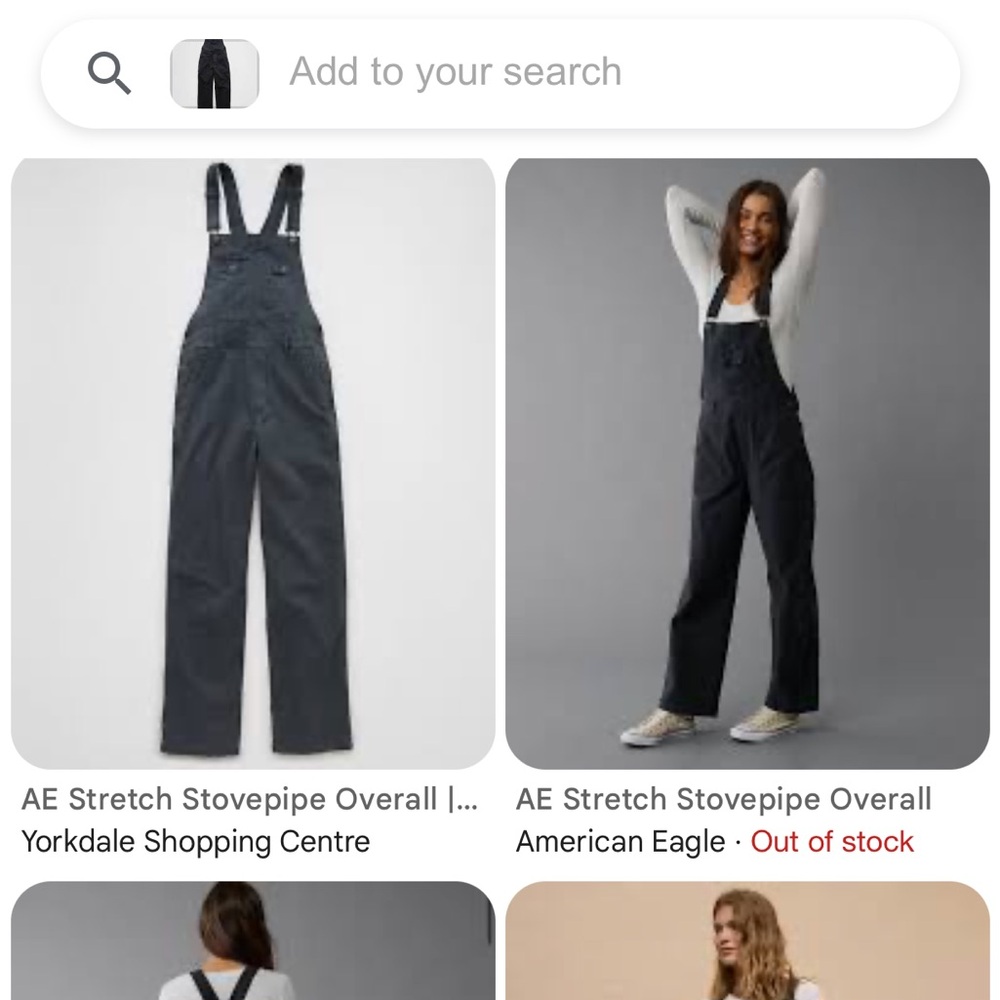 American Eagle Stovepipe Overalls NWT